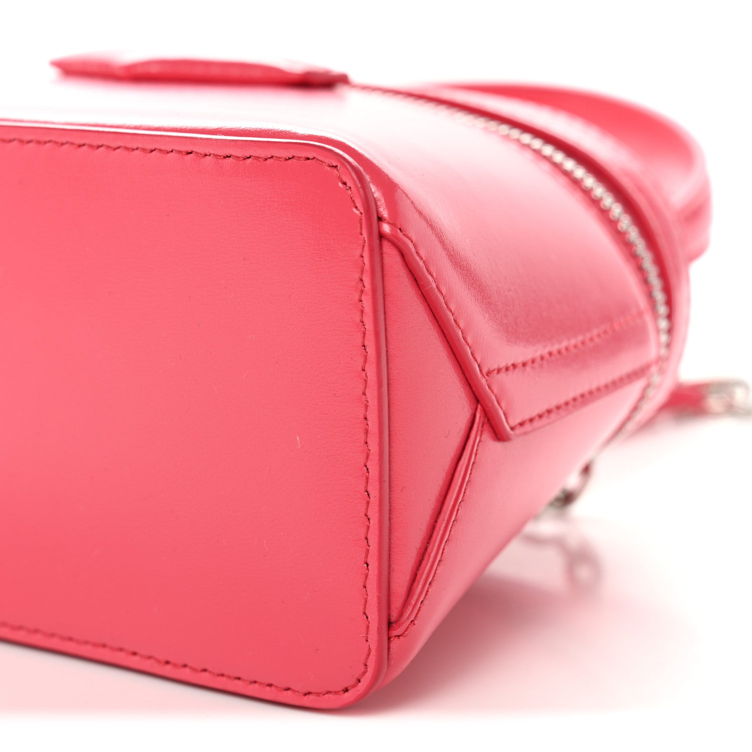 Givenchy Box Calfskin Antigona Vanity Bag With Chain Neon Pink 9 of 9