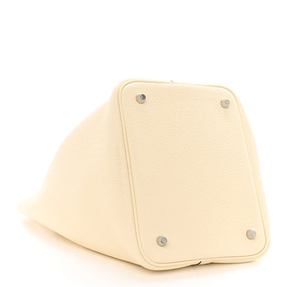 Hermes Taurillon Clemence Ostrich Touch Picotin Lock 22 Nata Trench 4 of 12