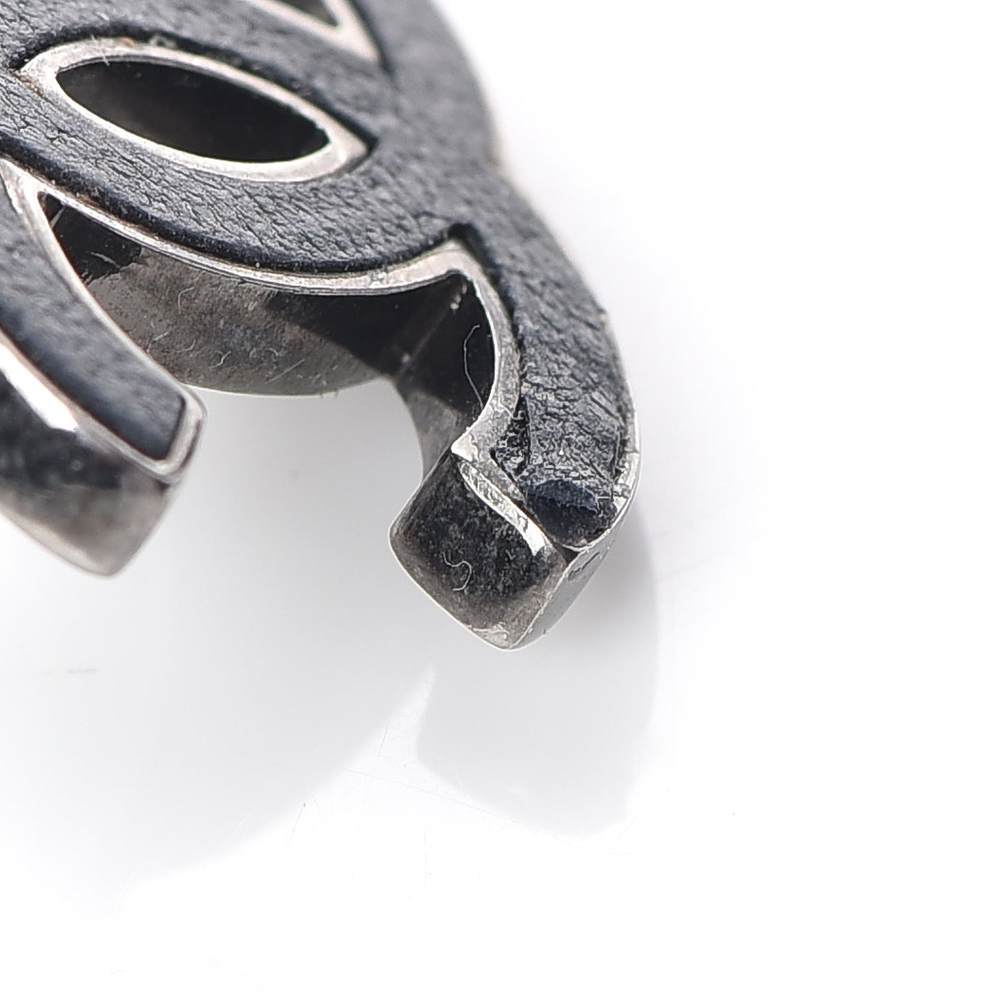 Lambskin CC Earrings Black