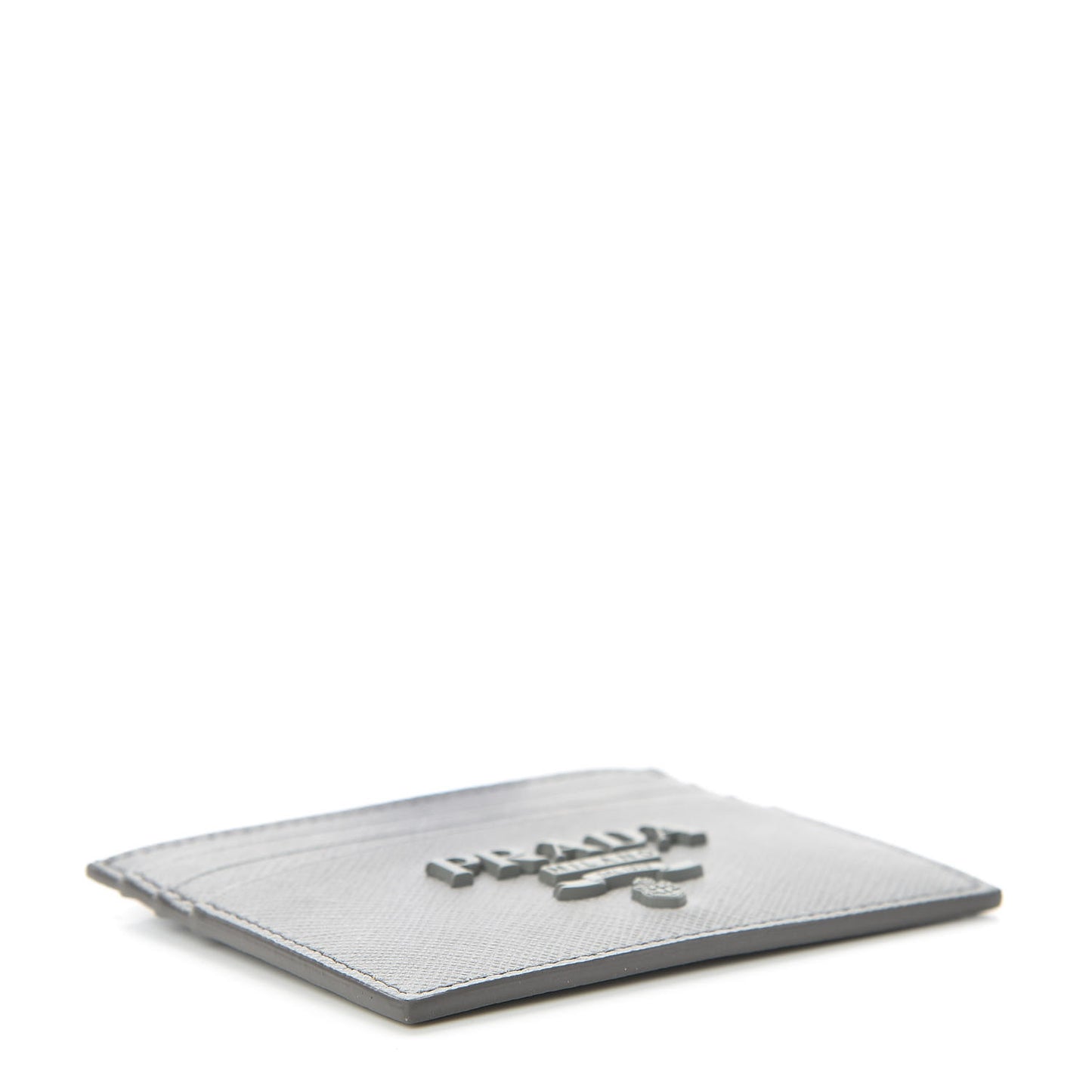 Saffiano Shine Monochrome Card Holder Marmo