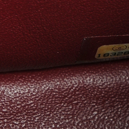 Chanel Caviar Quilted Jumbo Double Flap Burgundy 8 of 10