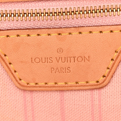 Louis Vuitton Damier Azur Neo Neverfull MM Rose Ballerine 7 of 14
