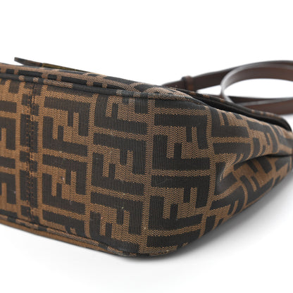 Fendi Zucca Vitello Artic Small Messenger Bag Tobacco Castagna 7 of 10