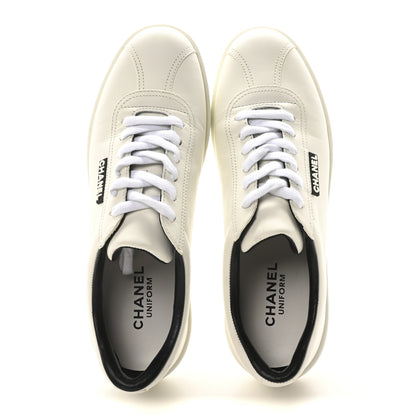 Chanel Calfskin CC Womens Sneakers 39 White 2 of 8