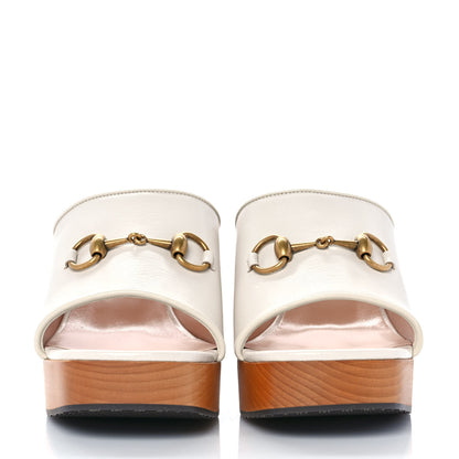 Gucci Granada Kid Houdan Platform Slide Sandals 41 Mystic White 2 of 9