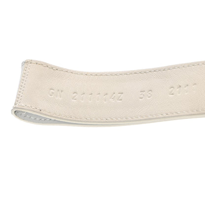 Hermes Calfskin Womens Chypre Sandals 38 White 6 of 14