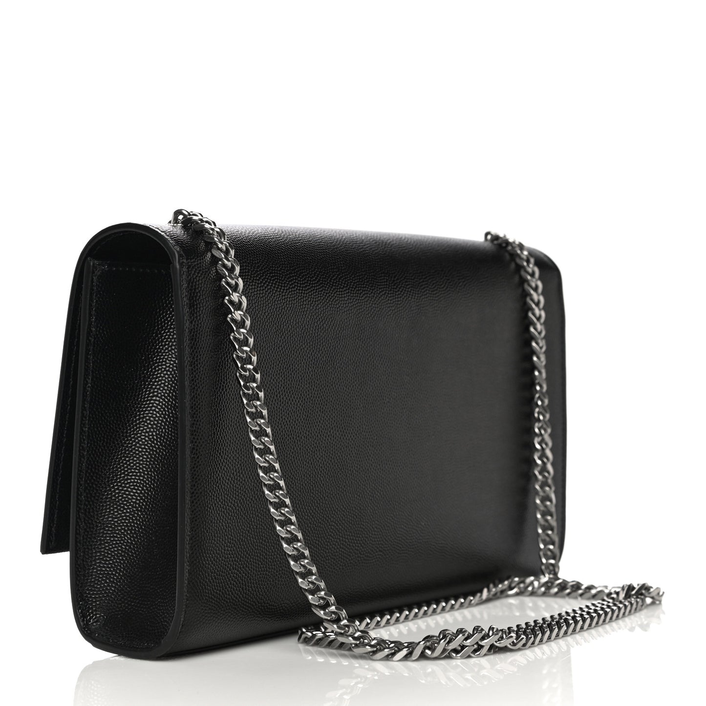Grain De Poudre Medium Classic Monogram Kate Tassel Satchel Black