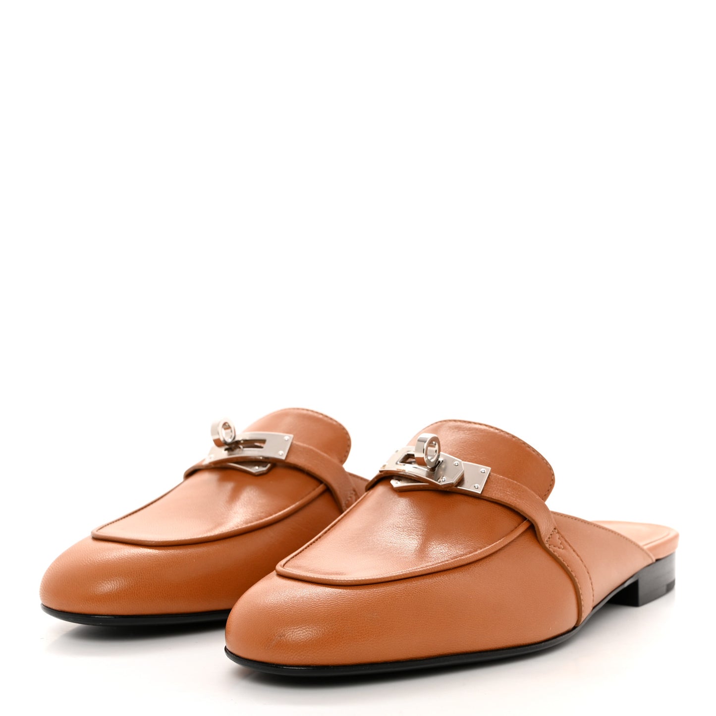 Calfskin Oz Mules 37 Naturel