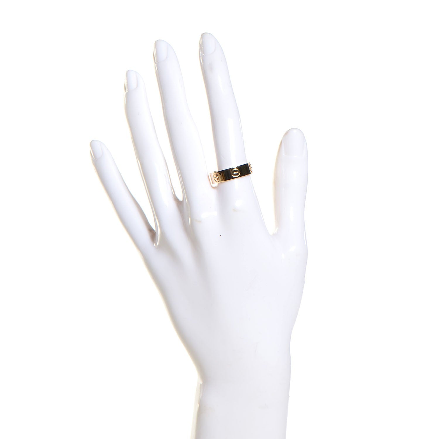 Cartier 18K Yellow Gold 5.5mm LOVE Ring 56 7.5 2 of 4