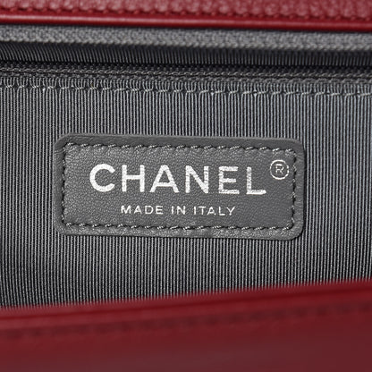 Chanel Calfskin Stitched New Medium Boy Flap Red 6 of 17