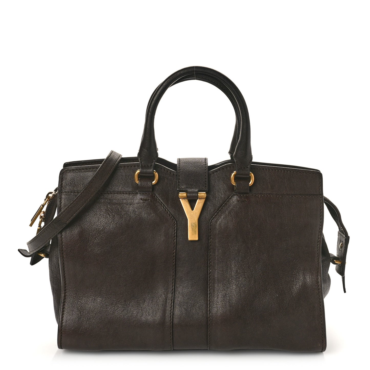 Sheepskin Small Cabas Chyc Dark Brown