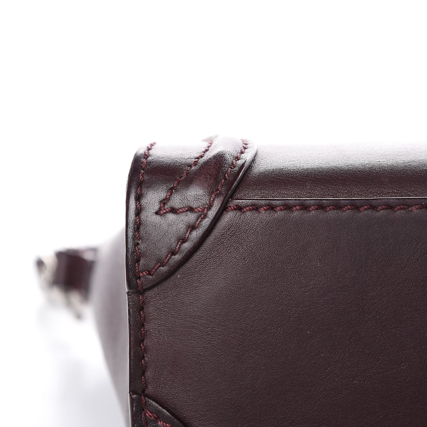 Smooth Calfskin Nano Luggage Burgundy