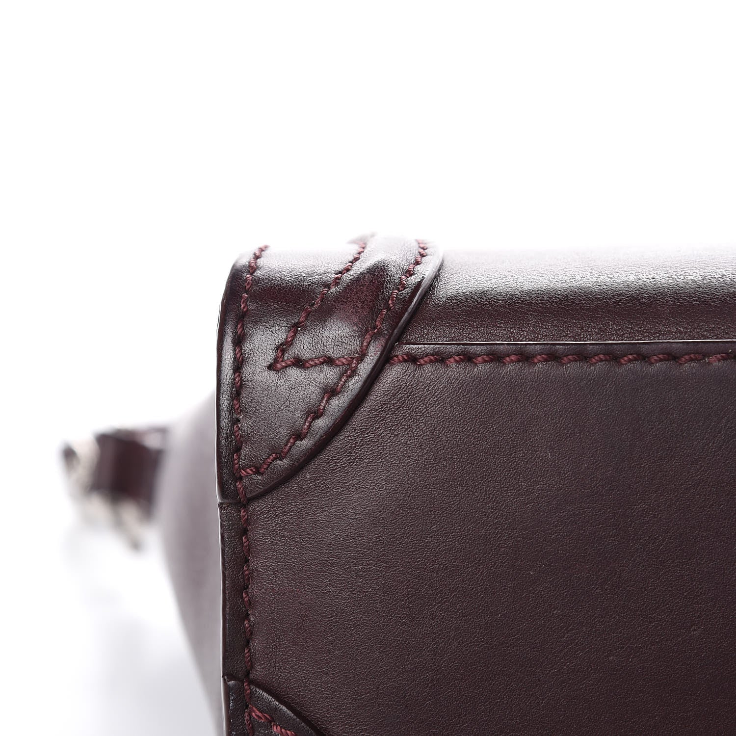 Celine Smooth Calfskin Nano Luggage Burgundy 17 of 32