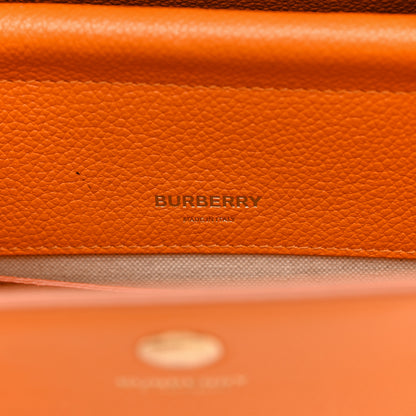 Burberry Grainy Calfskin Mini Title Bag Orange 6 of 10