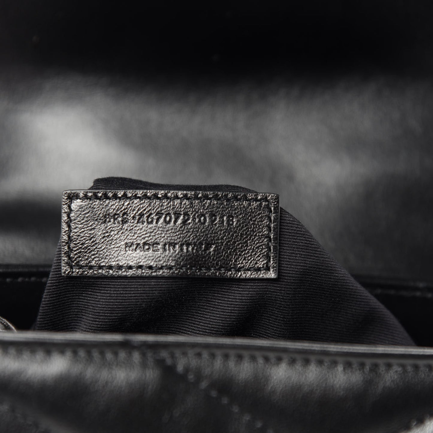 Calfskin Y Quilted Monogram Toy Loulou Crossbody Bag Black
