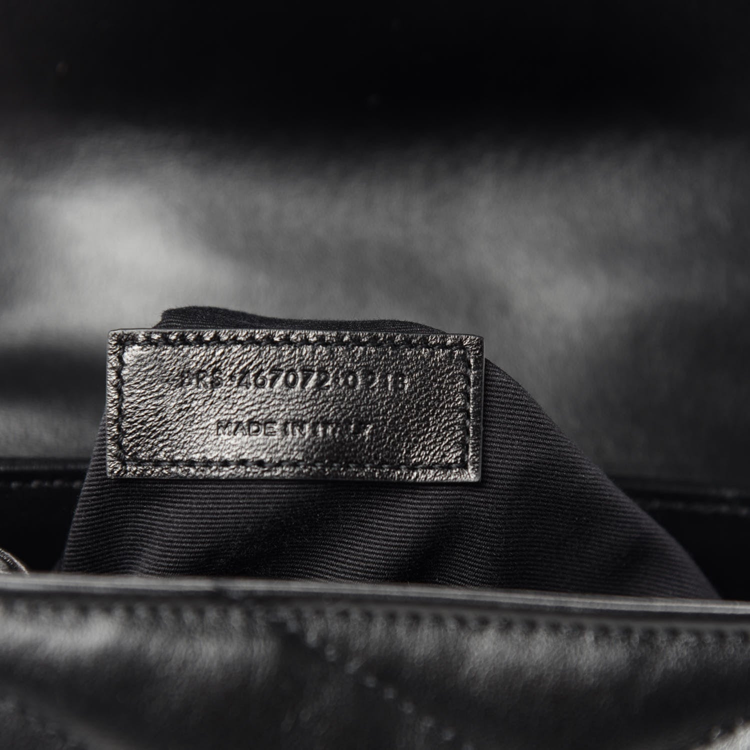 Saint Laurent Calfskin Y Quilted Monogram Toy Loulou Crossbody Bag Black 10 of 11