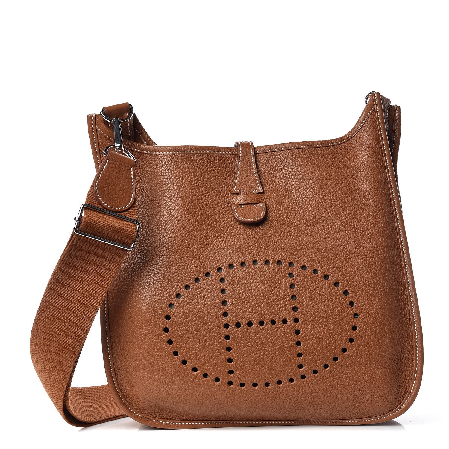 Hermes Taurillon Clemence Evelyne III PM Gold 1 of 10