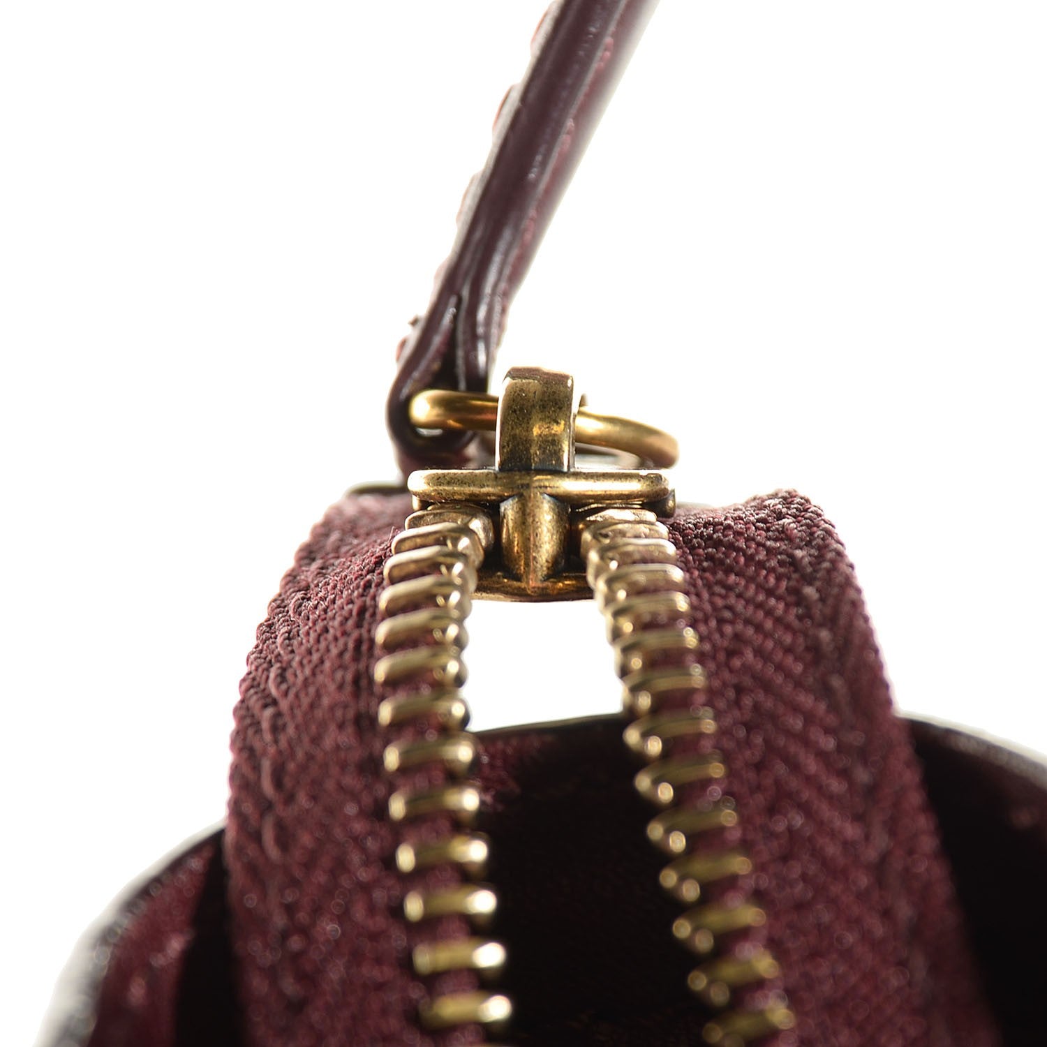 Celine Smooth Calfskin Nano Luggage Burgundy 8 of 8
