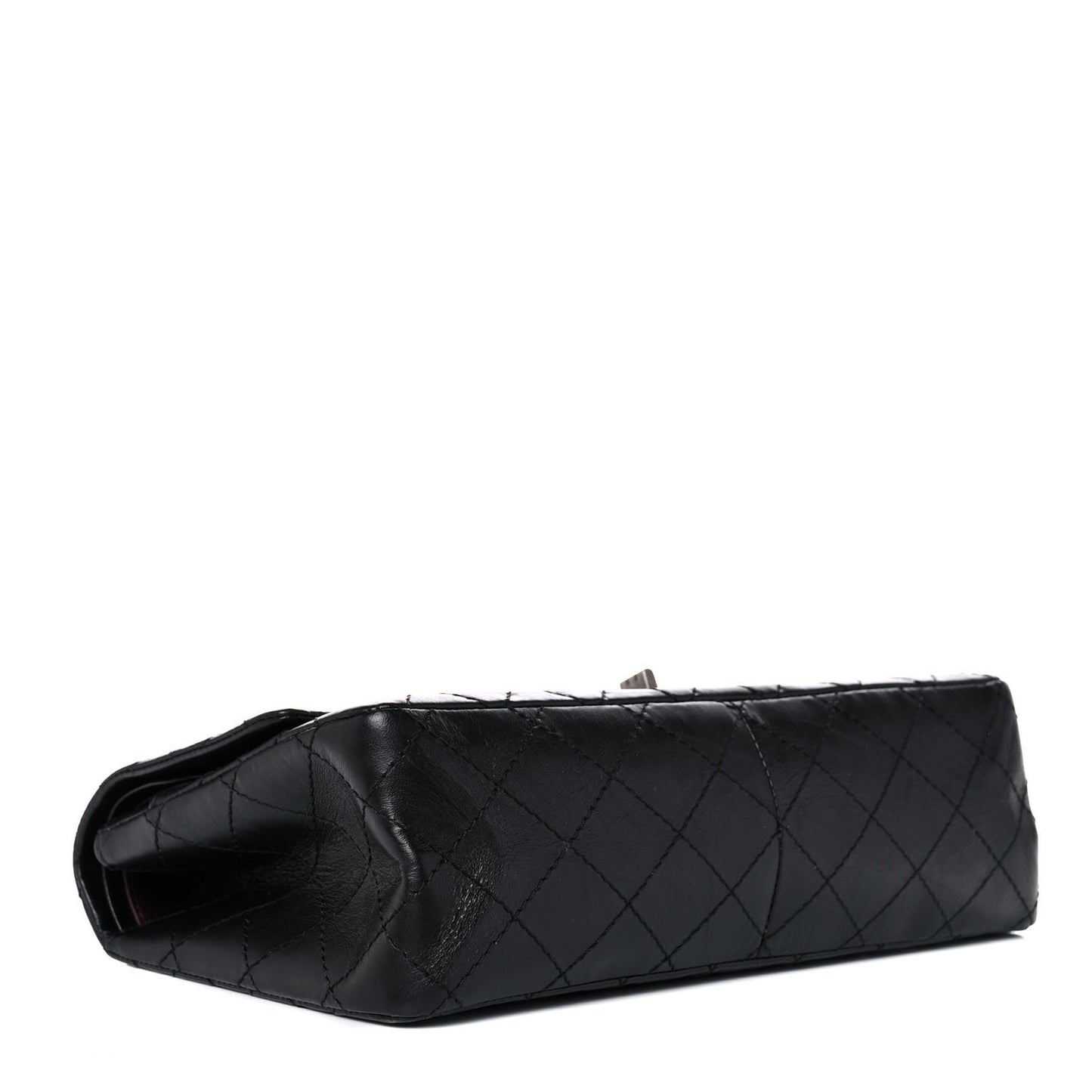 Aged Calfskin Quilted 2.55 Reissue 226 Flap Black