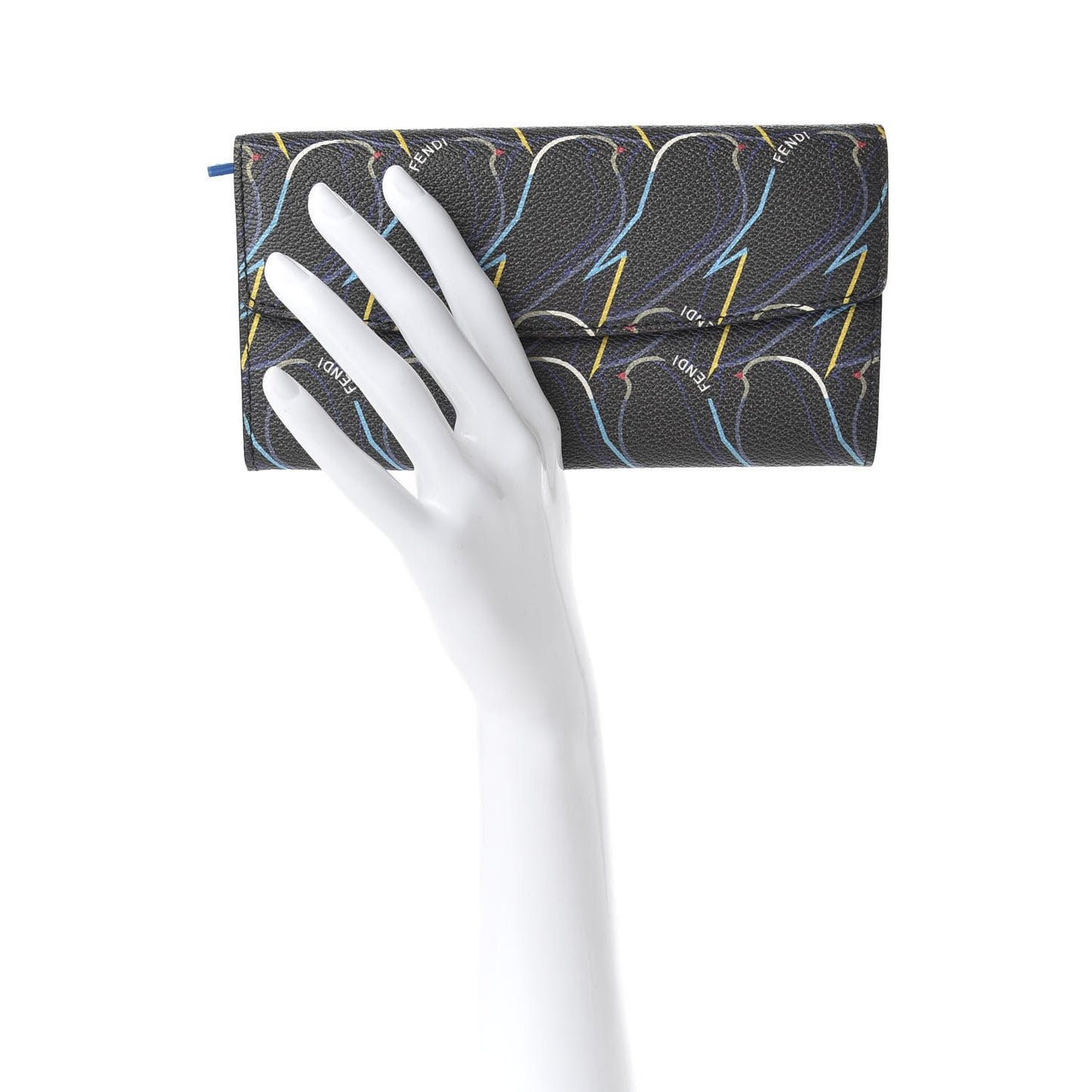 Vitello Elite QuTweet Continental Wallet Asfalto Multicolor