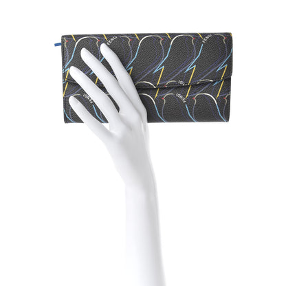 Fendi Vitello Elite QuTweet Continental Wallet Asfalto Multicolor 2 of 7