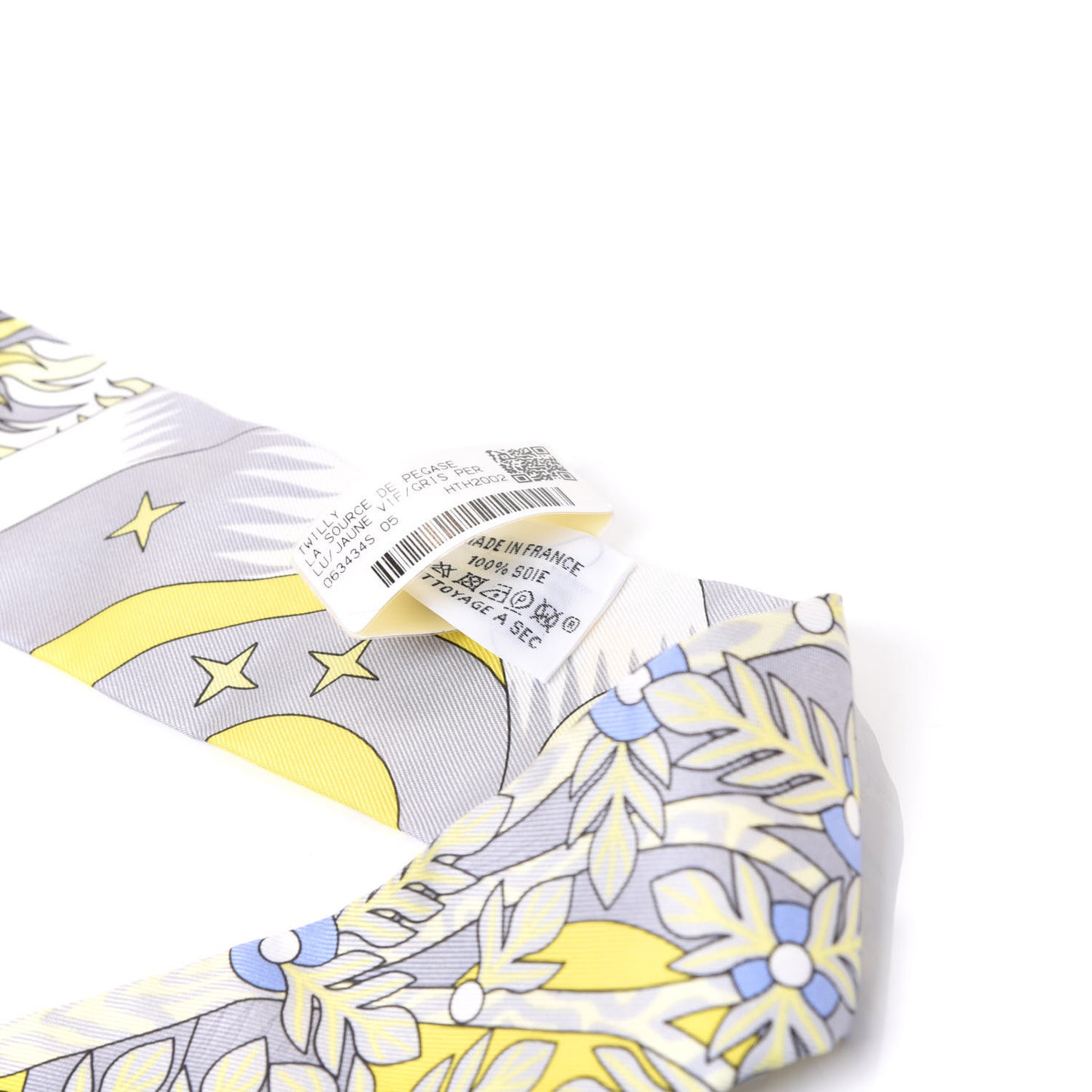 Silk La Source de Pegase Twilly Jaune Vif Gris Perle
