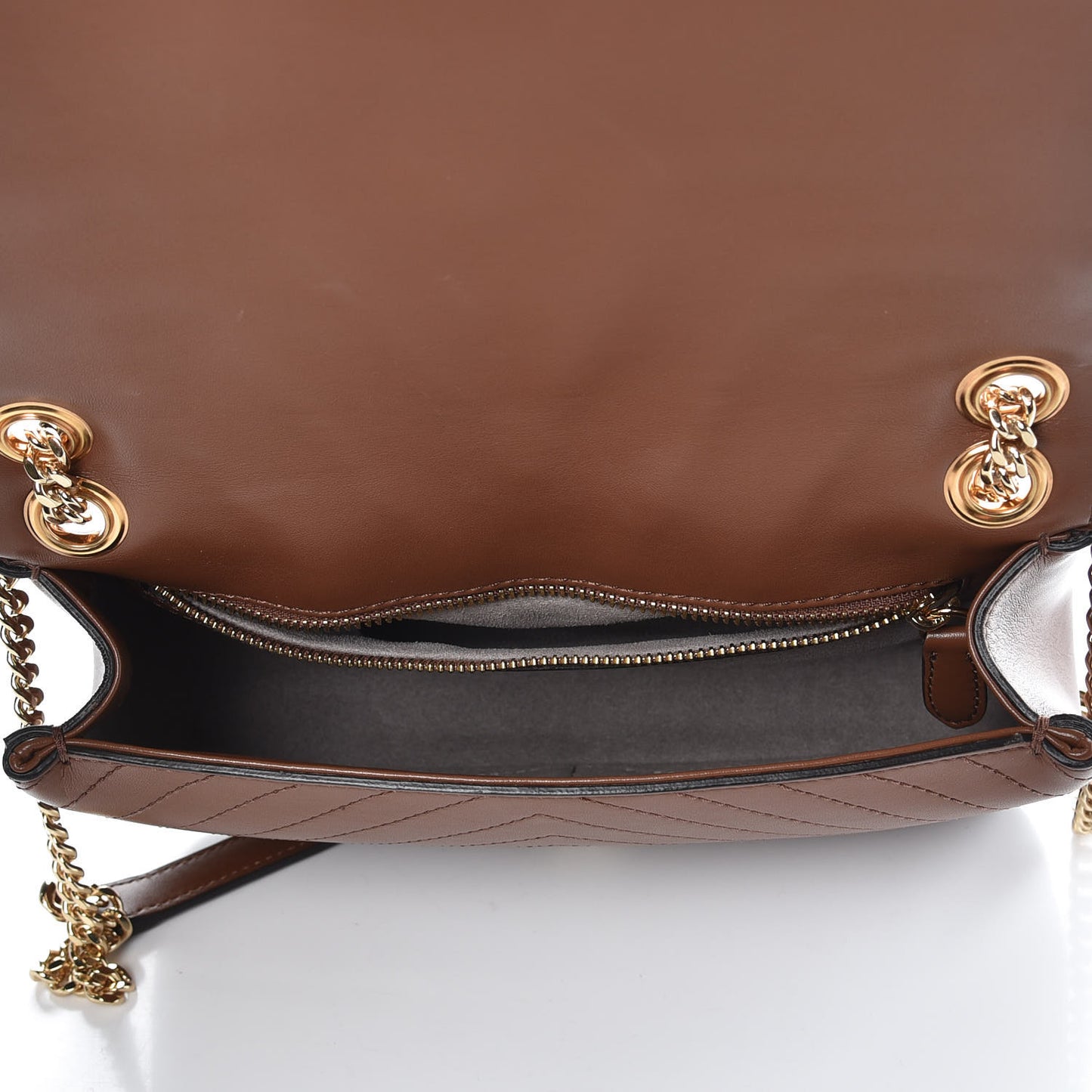 Alter Nappa Star Medium Flap Shoulder Bag Brown