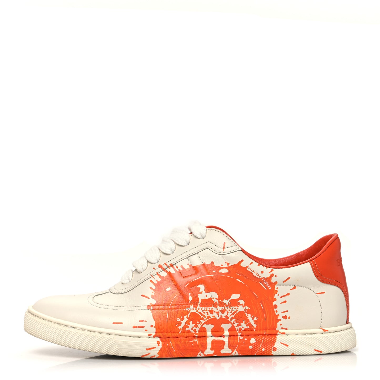 Swift Printed Peinture Fraiche Quicker Sneakers 36.5 White Orange