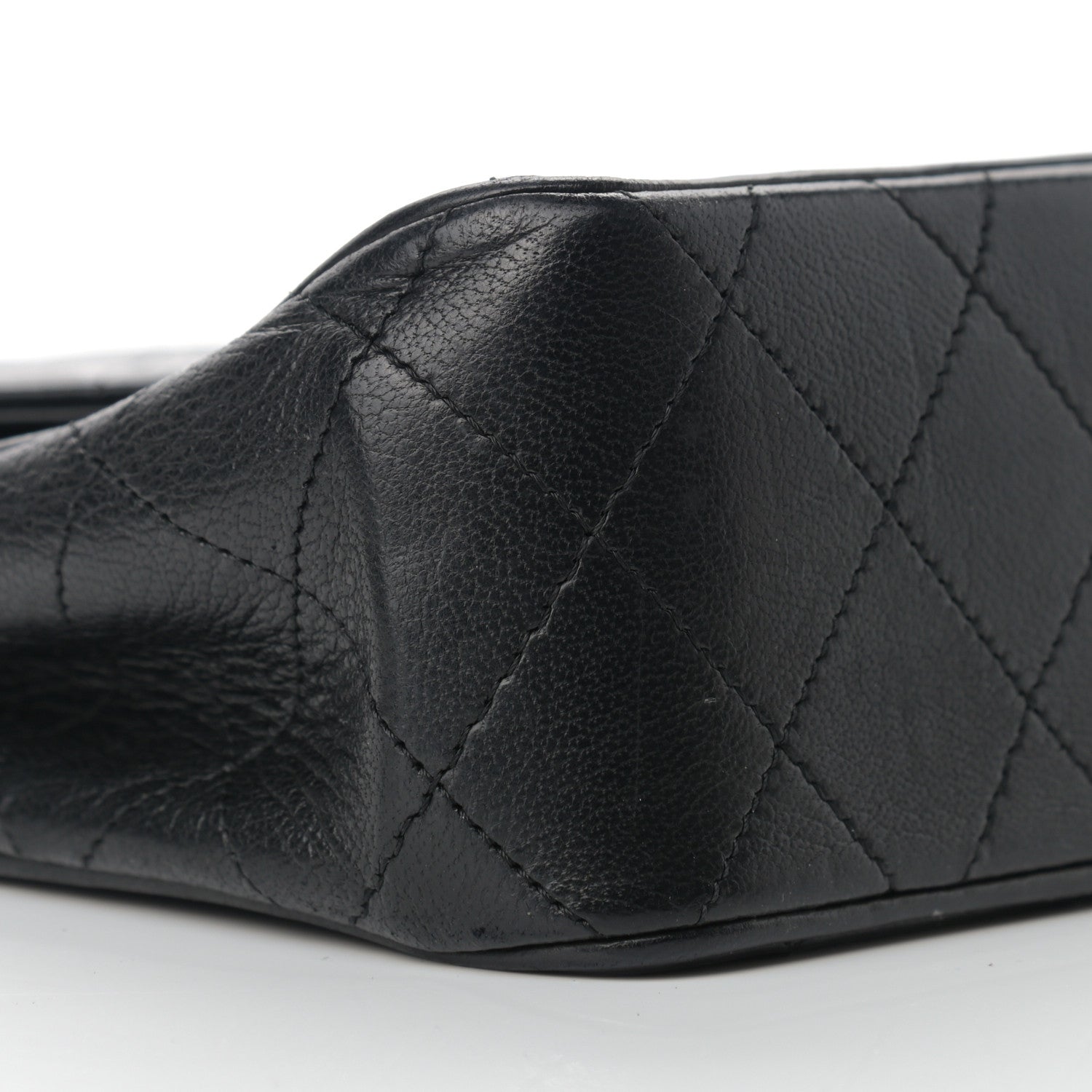 Chanel Lambskin Diamond Stitch Envelope Single Flap Black 8 of 12