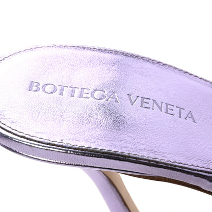 Bottega Veneta Metallic Nappa Maxi Intrecciato Lido Mule Sandals 40.5 Wisteria 8 of 9