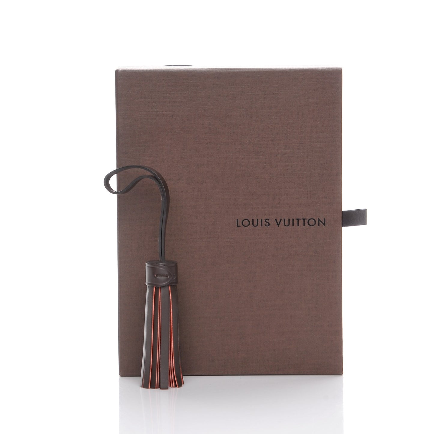 Calfskin Croisette Tassel Bag Charm Ebene