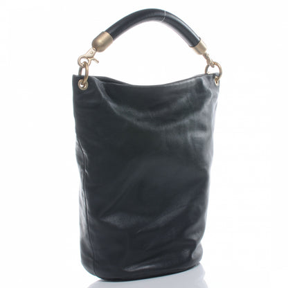 Chanel Calfskin CC Bucket Bag Black 3 of 7
