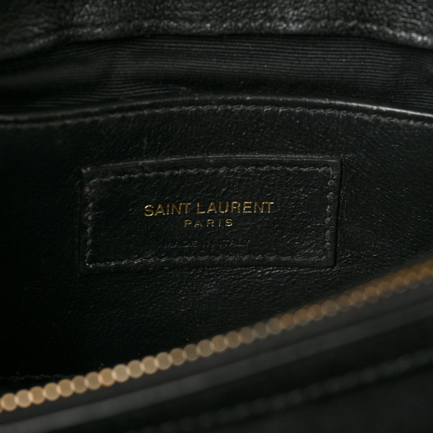 Saint Laurent Sheepskin Matelasse Chevron Monogram Medium College Bag Black 6 of 19