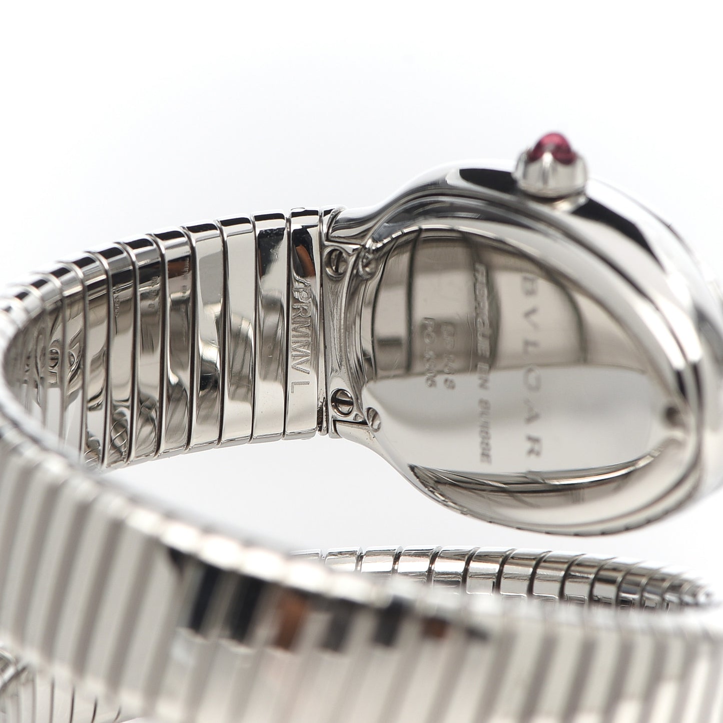 Stainless Steel 35mm Serpenti Tubogas Quartz Watch