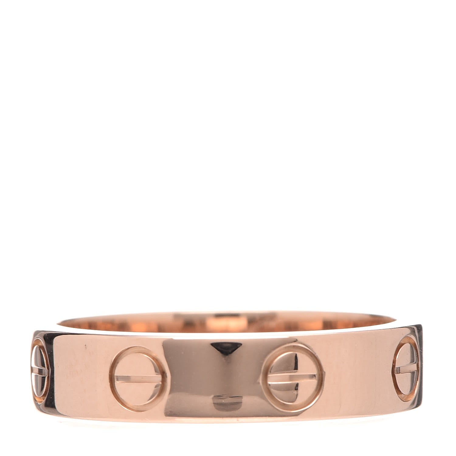 Cartier 18K Pink Gold Diamond 4mm LOVE Ring 48 4.25 3 of 4