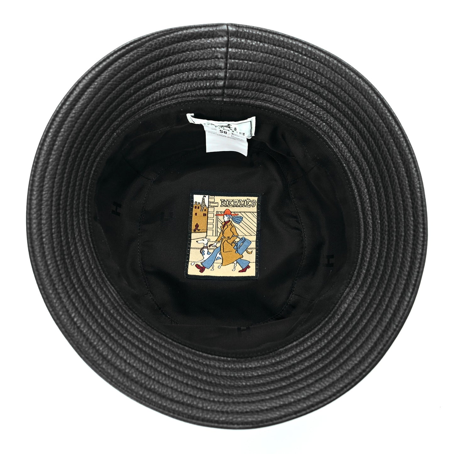 Cerf Deerskin Calvi Bucket Hat 58 Black