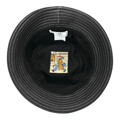 Hermes Cerf Deerskin Calvi Bucket Hat 58 Black 6 of 7