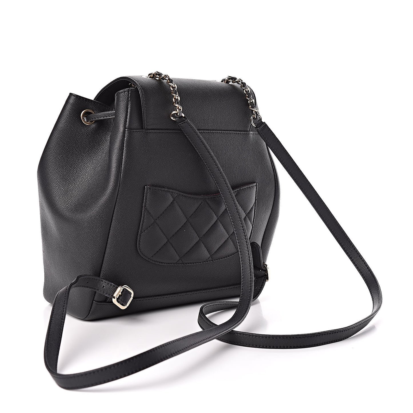 Caviar Quilted Business Affinity Backpack Black