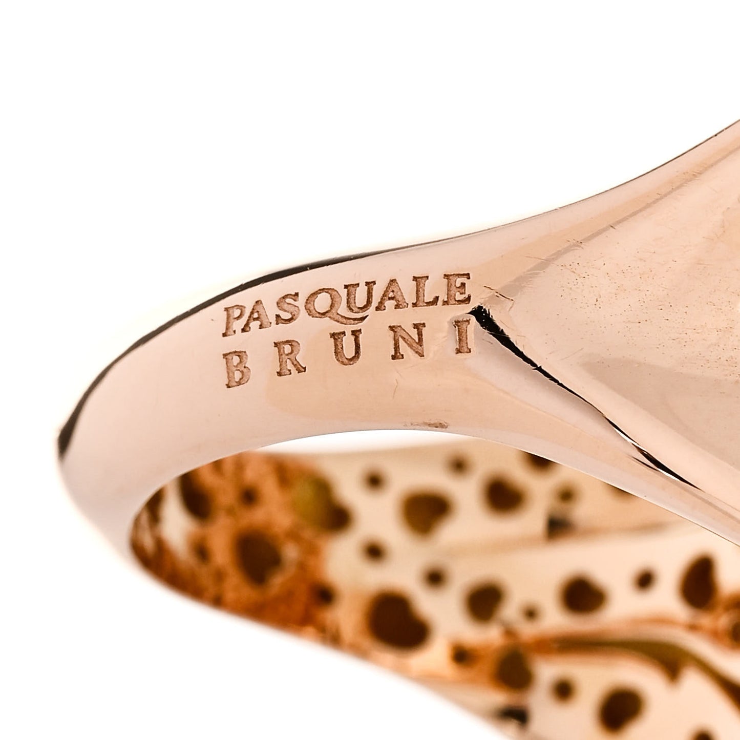 18K Rose Gold Giardini Segreti Three Leaves Ring 52 6