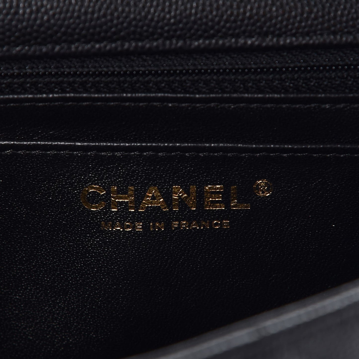 Caviar Quilted Mini Rectangular Flap Black
