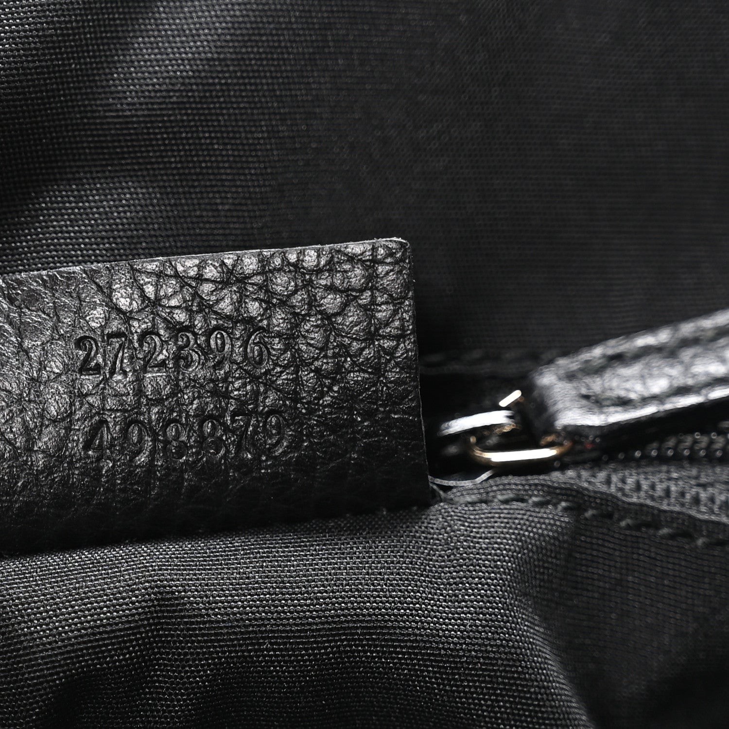 Gucci Guccissima Suede Crossbody Bag Black 7 of 10