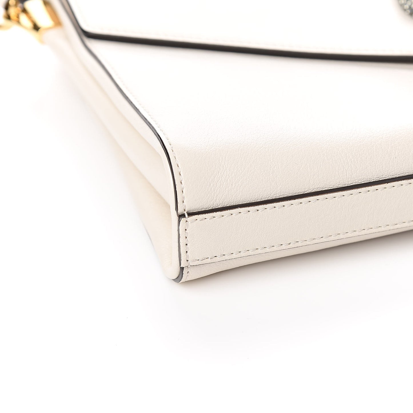 Calfskin Animalier Medium Shoulder Bag White