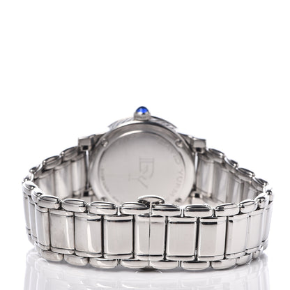 David Yurman Stainless Steel Diamond Bezel Mother of Pearl 30mm Classic Quartz Watch 4 of 8