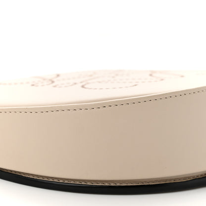 Loewe Buffed Calfskin Logo Embossed Small Heel Pouch Light Oat Tan 9 of 12