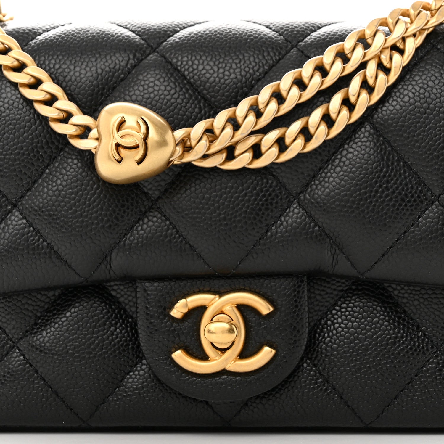 Chanel Caviar Quilted Mini Sweetheart Rectangular Flap Black 8 of 11