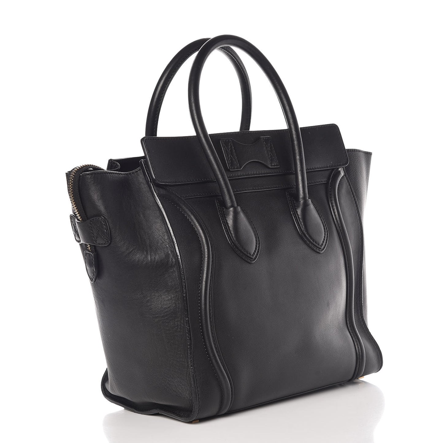 Smooth Calfskin Mini Luggage Black