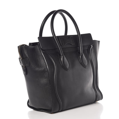 Celine Smooth Calfskin Mini Luggage Black 3 of 13
