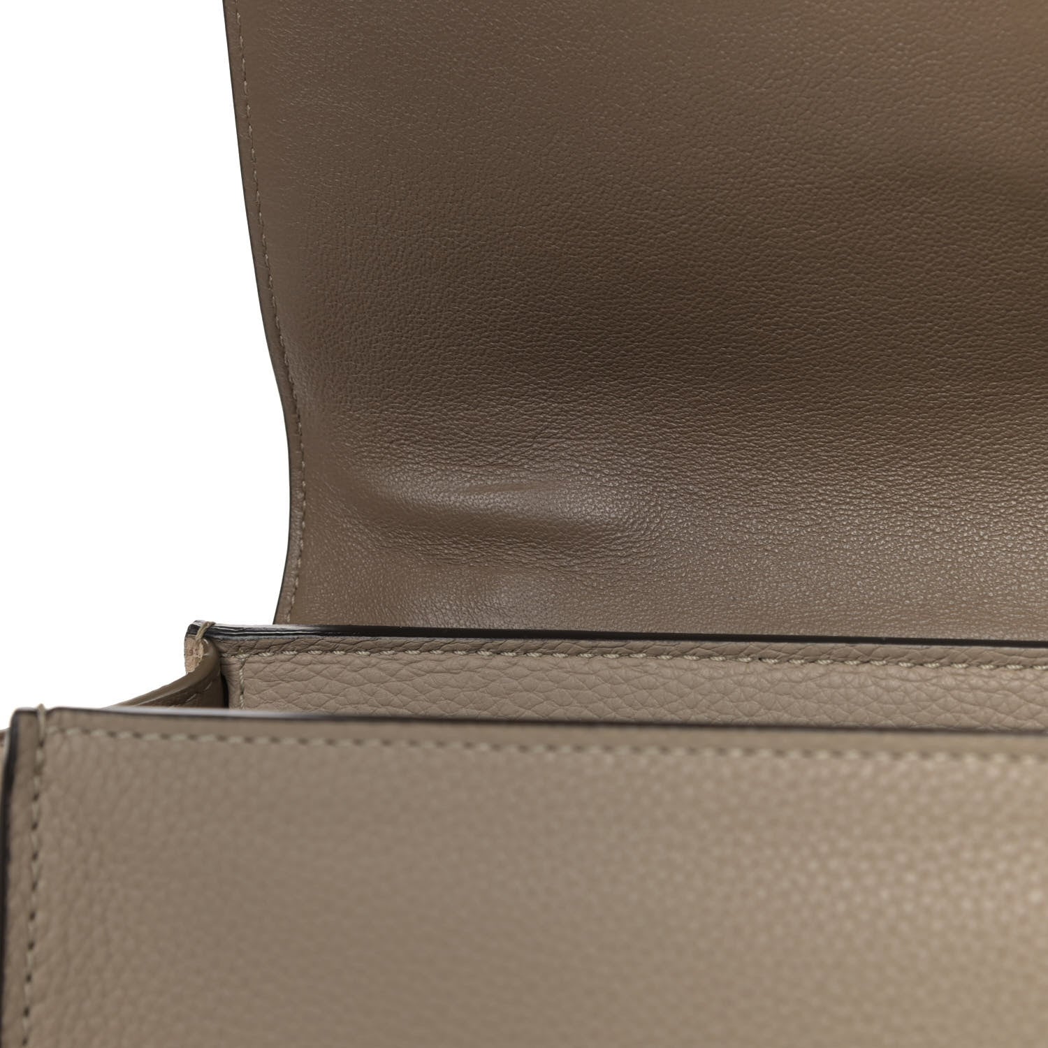 Celine Drummed Calfskin Suede Medium Trapeze Dune 11 of 12