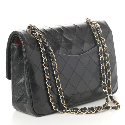 Chanel Lambskin Quilted Medium Double Flap Black 3 of 15