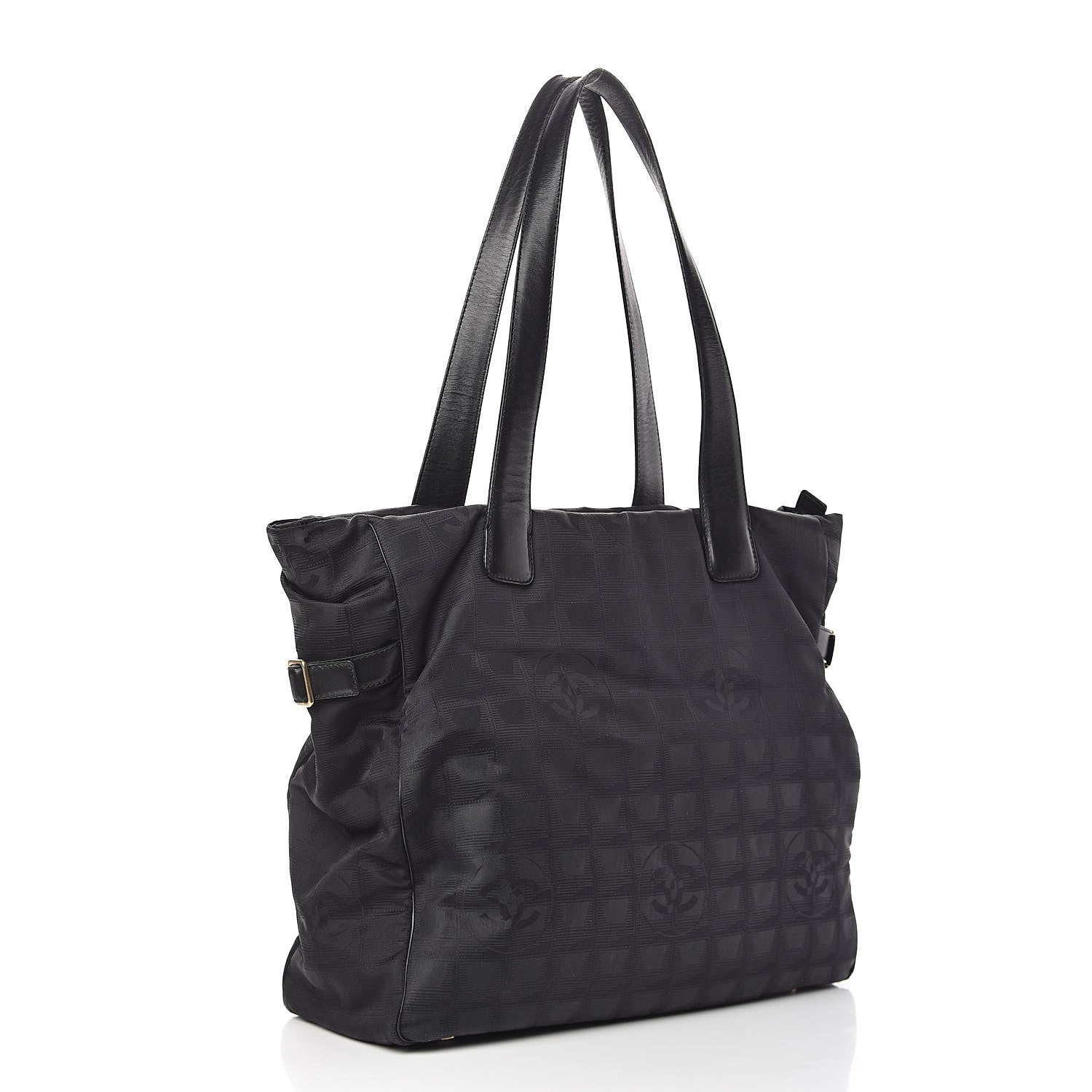 Chanel Nylon Large Travel Tote Black 3 of 13